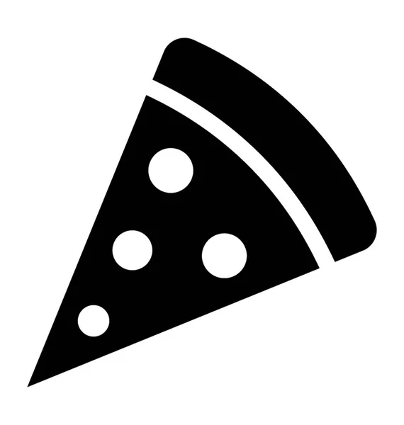 Italská Základní Potraviny Pizza Plátek — Stockový vektor