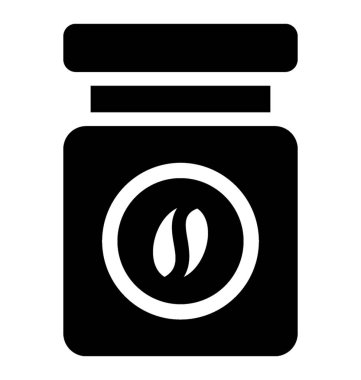 Cam Kavanoz topraklı kahve çekirdekleri