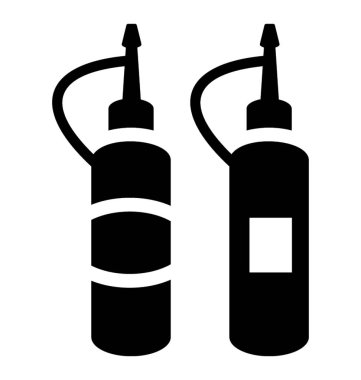 Hava sıkı ketçap şişeleri gıda güvenliği amacıyla 