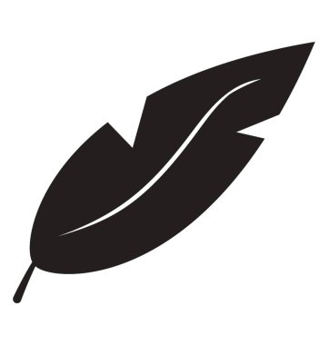 Hayvan tüyü glif vektör simgesi