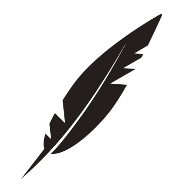 Hayvan tüyü glif vektör simgesi