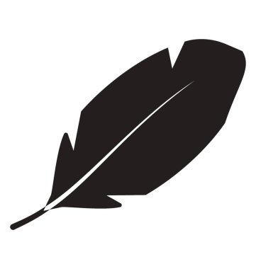 Hayvan tüyü glif vektör simgesi