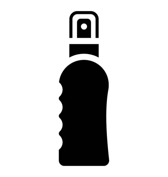 Bottle Containing Spray Button Showing Icon Body Spray — Stock Vector