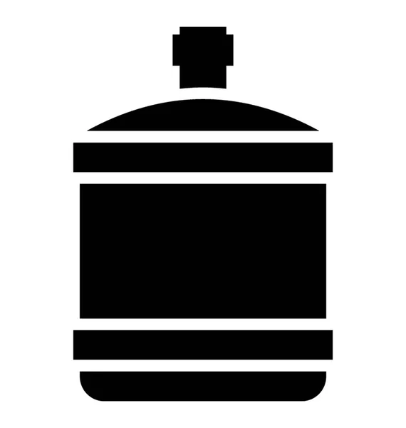 Μπουκάλι Μεταλλικό Νερό Από Πλαστικό — Διανυσματικό Αρχείο