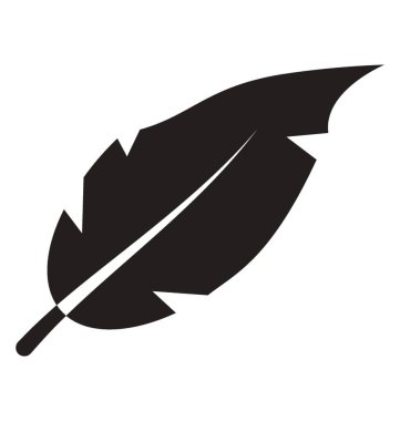 Hayvan tüyü glif vektör simgesi