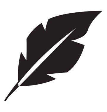 Hayvan tüyü glif vektör simgesi