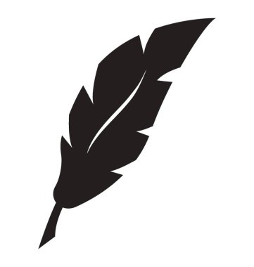 Hayvan tüyü glif vektör simgesi