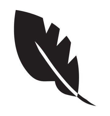 Hayvan tüyü glif vektör simgesi