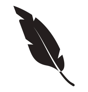 Hayvan tüyü glif vektör simgesi