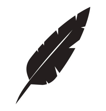 Hayvan tüyü glif vektör simgesi