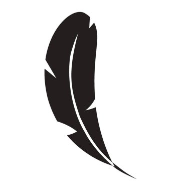 Hayvan tüyü glif vektör simgesi