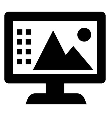 Manzara duvar kağıdı gösteren bilgisayar Galeri içeren bilgisayar