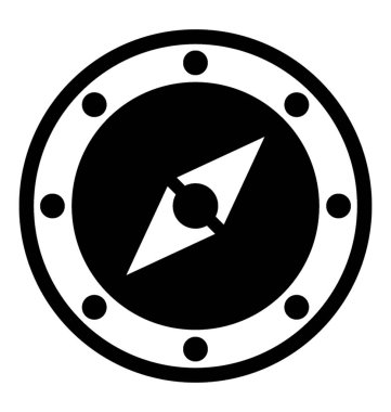 Seyahat eden bir uçuş mühendisi, pusula 