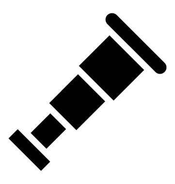 Gökyüzü heykelde teleskop seyir için araç simgesini