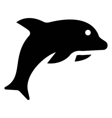 Dost deniz hayvan heykelde yunus simgesi