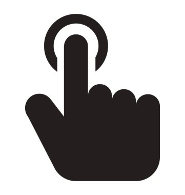 İnsan eli bir yerde açık başparmak ile işaret parmağı ile işaret