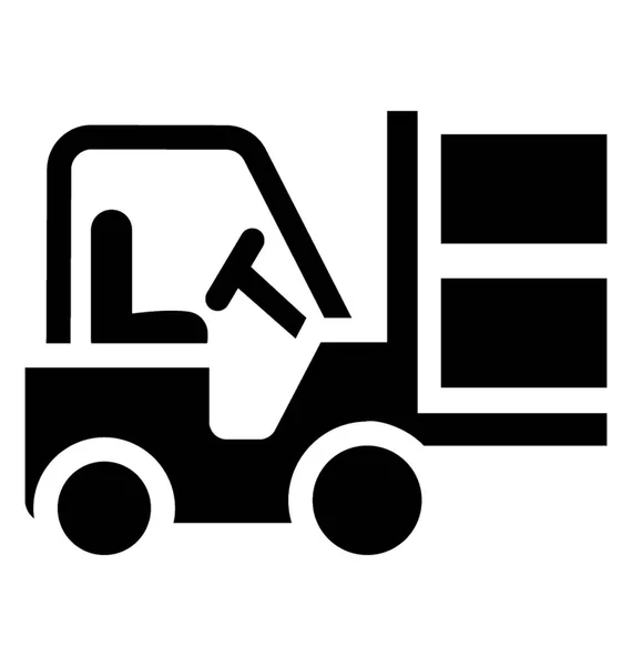 Icon Car Use Lifting Forklift — Stock Vector