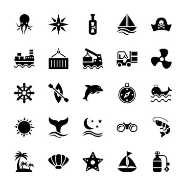 Su glif Icons set