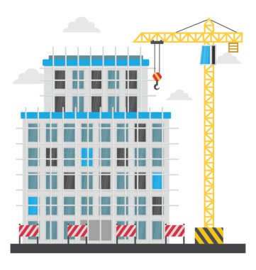 Ticari iskele olarak bilinen bir kentsel alanda ticari yüksek bir binanın