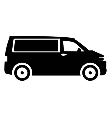 Dört tekerlekli, ticari araç olan teslim van 