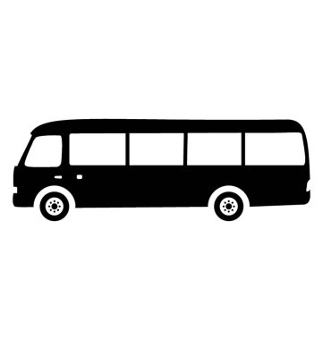 Birçok koltuk ve kentsel otobüs gösterilen yerel ulaşım hizmeti olan otobüs 