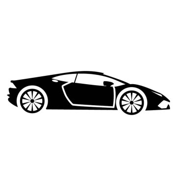Lamborghini bilinen yüksek hız ile spor araba 