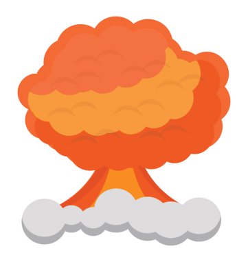 Savaş ülkeden korumak için bomba olarak bilinen atom patlama 