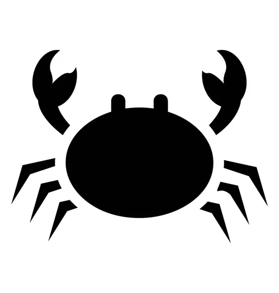 Animal Marin Six Pattes Crabe — Image vectorielle