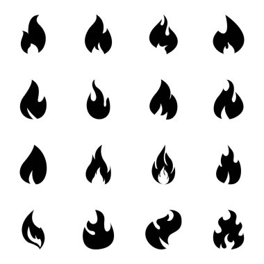 Alev katı simgeler 4 ateş