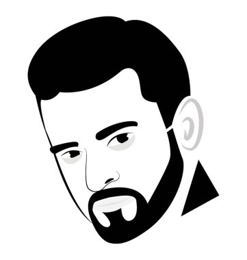 Yaratıcı portre fotoğraf simge