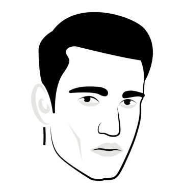 Adam portre yüz boyama