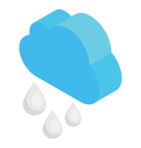 Ikona Designu Deštivé Počasí — Stockový vektor