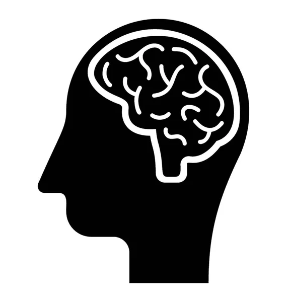 Diseño Aislado Del Cerebro Humano — Vector de stock