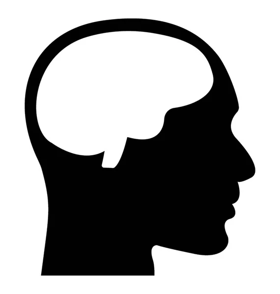 Diseño Aislado Del Cerebro Humano — Vector de stock