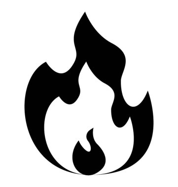 Alev ateş etmek simge tasarım