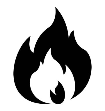 Alev ateş etmek simge tasarım