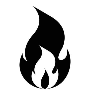 Alev ateş etmek simge tasarım