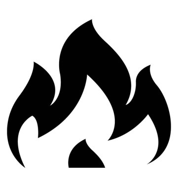 Alev ateş etmek simge tasarım