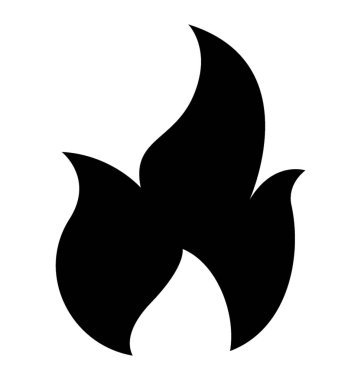 Alev ateş etmek simge tasarım