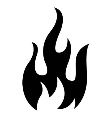 Alev ateş etmek simge tasarım