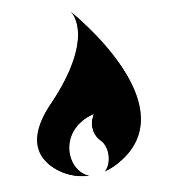 Alev ateş etmek simge tasarım