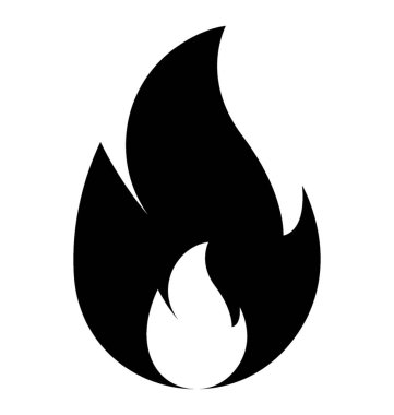 Alev ateş etmek simge tasarım