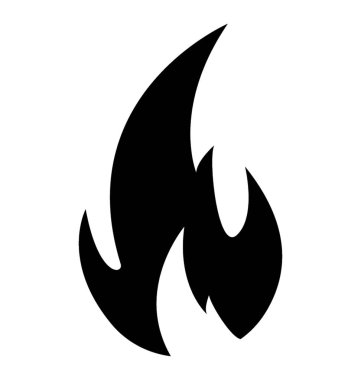 Alev ateş etmek simge tasarım