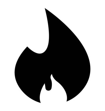 Alev ateş etmek simge tasarım