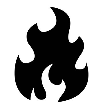 Alev ateş etmek simge tasarım