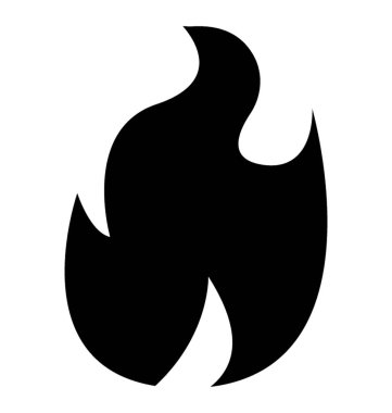 Alev ateş etmek simge tasarım