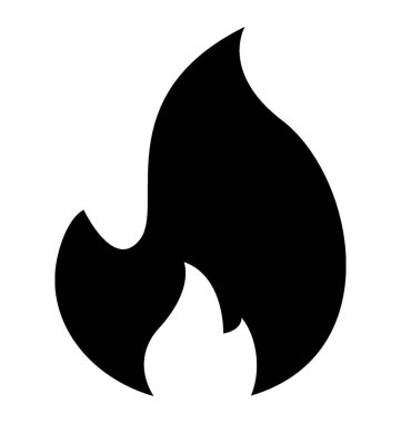 Alev ateş etmek simge tasarım