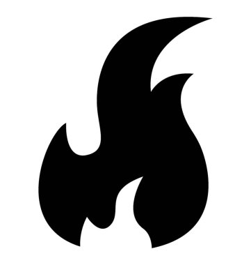 Alev ateş etmek simge tasarım