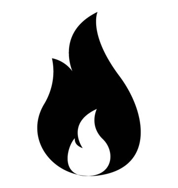 Alev ateş etmek simge tasarım