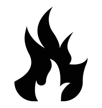 Alev ateş etmek simge tasarım